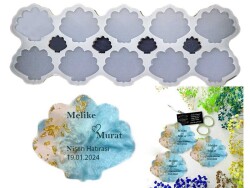 10'lu İstiridye Magnet Epoksi Reçine Kalıbı KHE730 - 