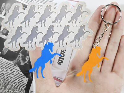 10'lu Şahlanan At Anahtarlık Epoksi Reçine Kalıbı KHE710 - 1