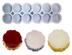 12'li Taş Kırığı Magnet Epoksi Reçine Kalıbı KHE565 - 