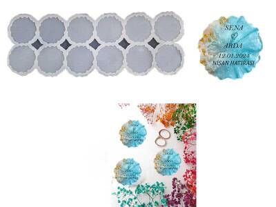 12'li Tırtıklı Magnet Epoksi Reçine Kalıbı KHE533 - 1