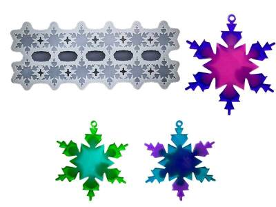 12'li Yılbaşı Çam Ağacı Süsü Epoksi Reçine Kalıbı KHE553 - 1