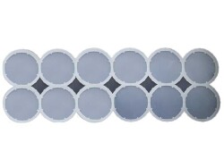 12'li Yuvarlak Bardak Altlığı Epoksi Reçine Kalıbı KHE629 - 