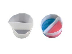 2 Hazneli Boya Döküm Epoksi Reçine Kalıbı KHE438 - 