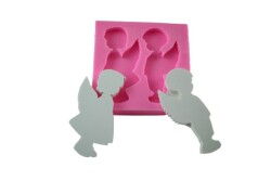 2'li Çocuk Melek Silikon Kalıp KHME33 - 