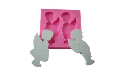 2'li Çocuk Melek Silikon Kalıp KHME33 - 1