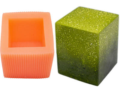 Dikdörtgen Silikon Mum Kalıbı KHM229 - 1