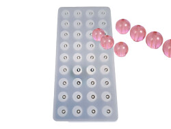 36'lı 12MM Tesbih Boncuğu Epoksi Reçine Kalıbı KHE8068 - 