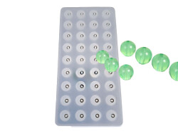 36'lı 8MM Tesbih Boncuğu Epoksi Reçine Kalıbı KHE8069 - 