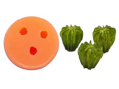 3'lü Mini Kaktüs Silikon Mum Kalıbı KHM199 - 1