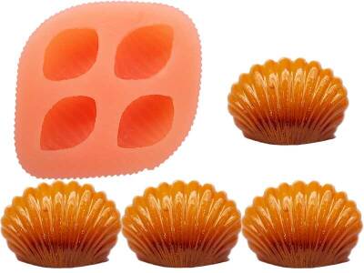 4'lü Küçük İstiridye Silikon Mum Kalıbı KHM221 - 1