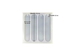 4'lü Oval Kitap Ayracı Epoksi Reçine Kalıbı KHE360 - 2