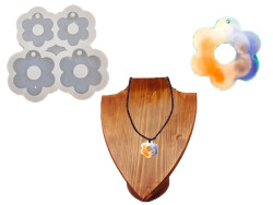 4'lü Papatya Kolye Epoksi Reçine Kalıbı KHE457 - 