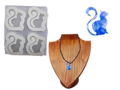 4'lü Sincap Kolye Epoksi Reçine Kalıbı KHE634 - 1