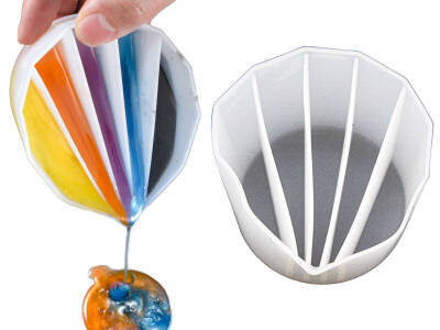 5 Hazneli Boya Döküm Epoksi Reçine Kalıbı KHE731 - 1