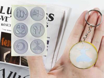 6'lı Dini Model Magnet Epoksi Reçine Kalıbı KHE344 - 1