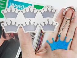 6'lı Kral Tacı Anahtarlık Epoksi Reçine Kalıbı KHE454 - 