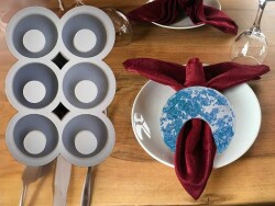 6'lı Yuvarlak Peçete Yüzüğü Epoksi Reçine Kalıbı KHE604 - 