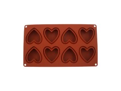 8'li Kalp Silikon Kek Kalıbı KM-53 - 2