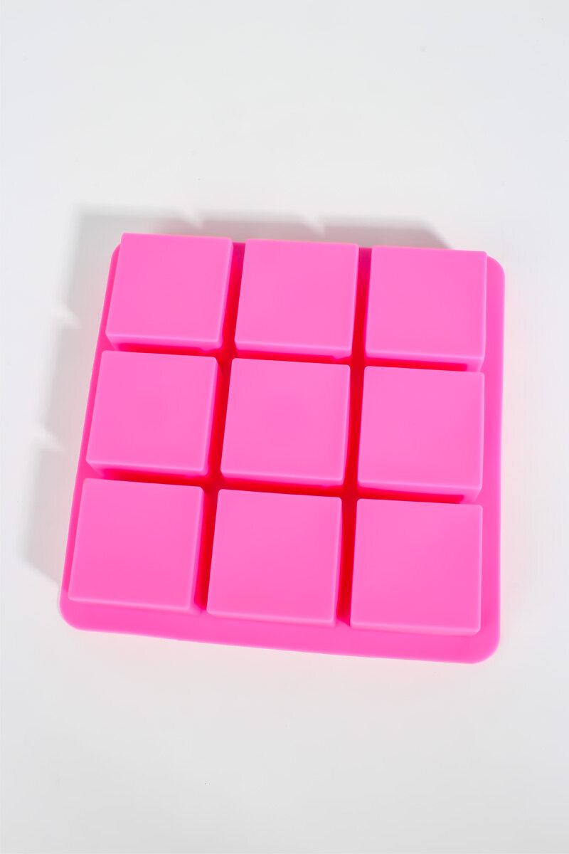9 Bölmeli Kare Silikon Sabun ve Hobi Kalıbı - 2