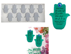 9'lu Fatmanın Eli Magnet Epoksi Reçine Kalıbı KHE392 - 2