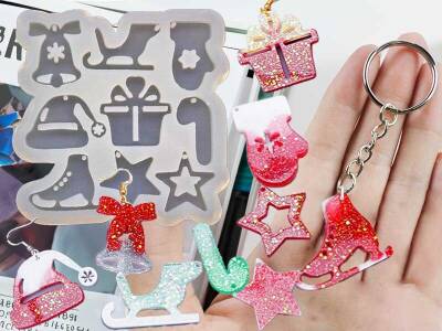 9'lu Yılbaşı Model Anahtarlık Epoksi Reçine Kalıbı EPK-766 - 1