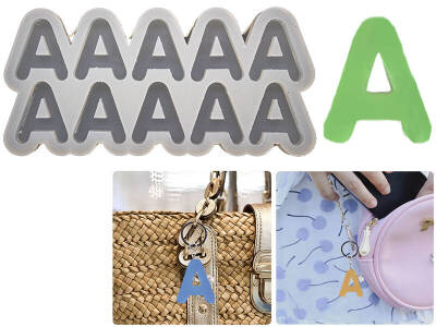 A Harfi 10'lu Bubble Alfabe Epoksi Reçine Kalıbı KHE733 - 1