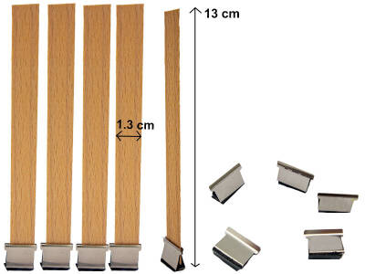 Ahşap Fitil 5 Adet Yapışkanlı Set - 1