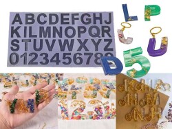 Alfabe 8 mm Harf ve Rakam Epoksi Reçine Kalıbı KHE442 - 