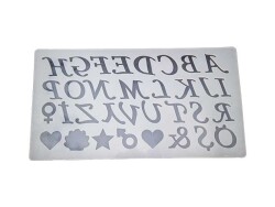 Alfabe El Yazısı Harf ve Emoji Epoksi Reçine Kalıbı KHE552 - 