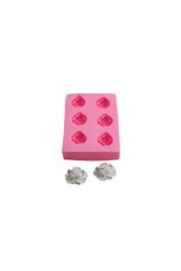 Altılı Gül Silikon Kalıbı KHGUL25 - 