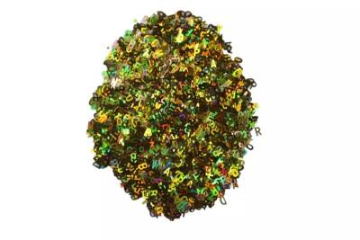 Altın Sarısı Harf Desenli Epoksi Reçine Süsleme Aksesuarı 6 GR - 2