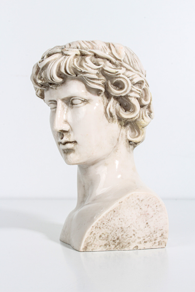 Antinous Büst Silikon Mum Kalıbı KHM265 - 2