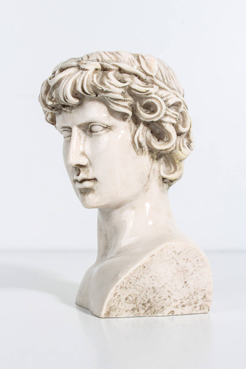 Antinous Büst Silikon Mum Kalıbı KHM265 - 2