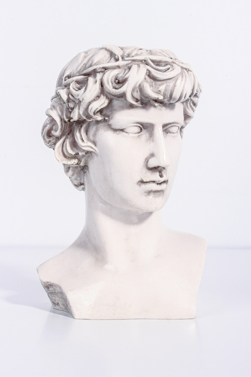 Antinous Büst Silikon Mum Kalıbı KHM265 - 
