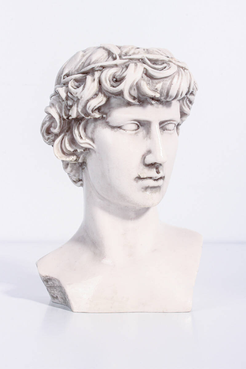 Antinous Büst Silikon Mum Kalıbı KHM265 - 1