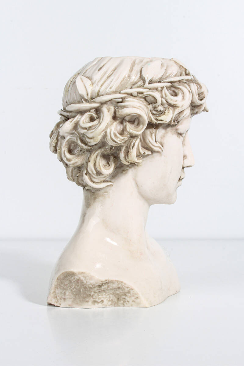 Antinous Büst Silikon Mum Kalıbı KHM265 - 3