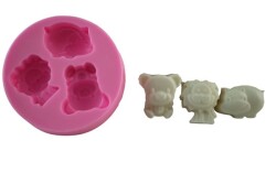 Ayıcık Aslan ve Gergeden Silikon Kalıbı KHHA27 - 