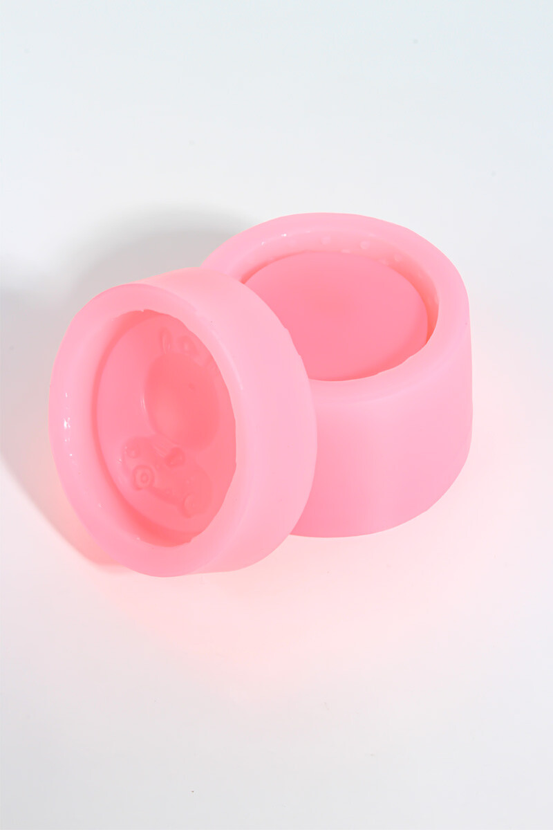 Ayıcık Figürlü Kapaklı Silindir Beton Taş Tozu Silikon Kalıbı KHB144 - 5