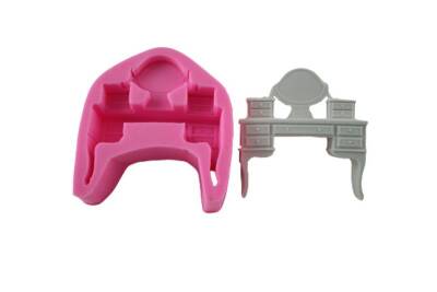 Aynalı Makyaj Masası Silikon Kalıbı PANO-91 - 1