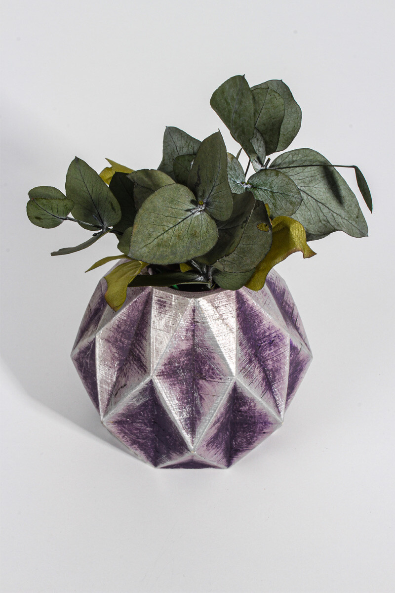 Baklava Desenli Sukulent Beton Taş Tozu Silikon Kalıbı KHB13 - 2