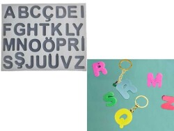 Bubble Alfabe Harf Epoksi Reçine Kalıbı KHE538 - 