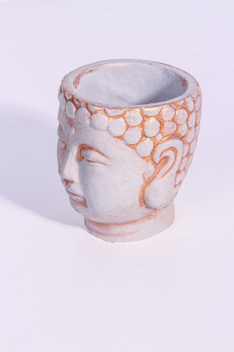 Buda Sukulent Beton Taş Tozu Silikon Kalıbı KHB68 - 3