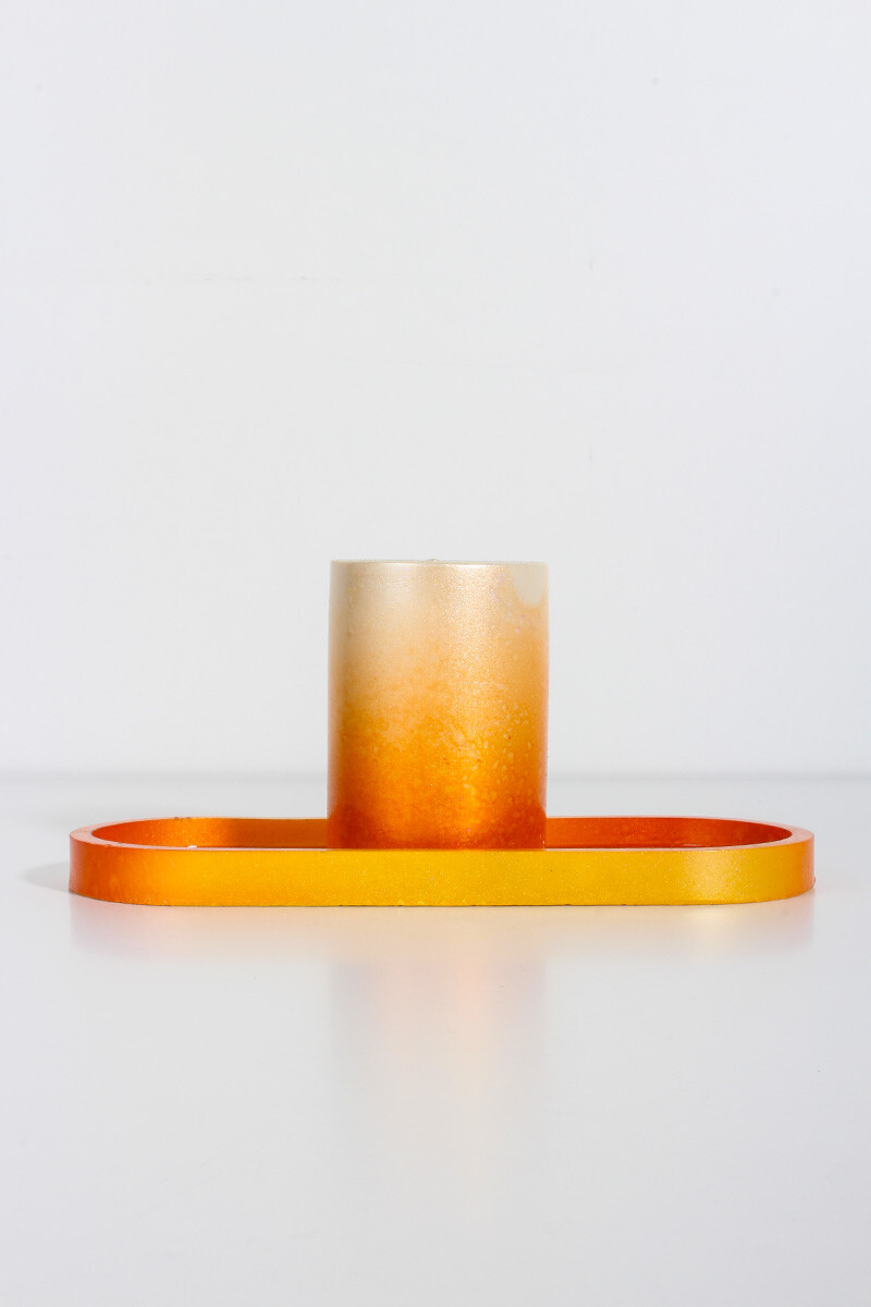 Oval Terrazo Dekoratif Altlık Epoksi Silikon Kalıbı KHE762 - 3