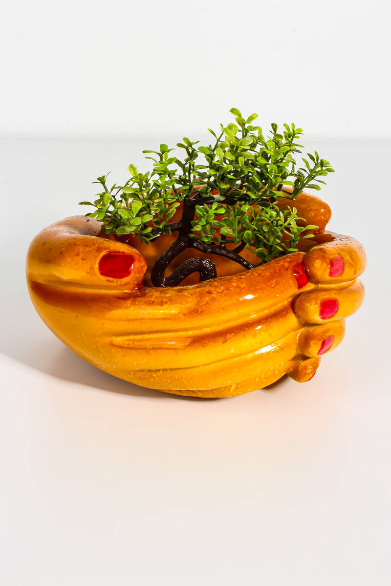 Avuç İçi Sukulent Beton Taş Tozu Silikon Kalıbı KHB111 - 1