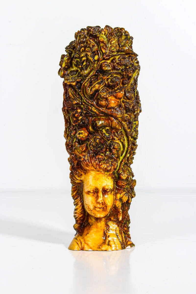 Büyük Heykel Sarmaşık Detaylı Silikon Mum Kalıbı KHM10 - 1