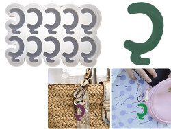 Ç Harfi 10'lu Bubble Alfabe Epoksi Reçine Kalıbı KHE736 - 