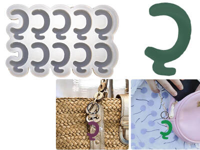 Ç Harfi 10'lu Bubble Alfabe Epoksi Reçine Kalıbı KHE736 - 1