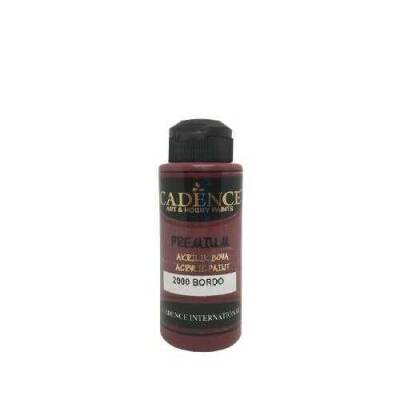 Cadence 2000 Bordo Premium Akrilik Boya 120ML - 1