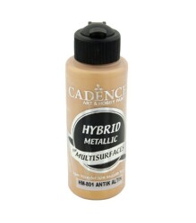 Cadence HM801 Antik Altın Hybrid Multisurfaces Metalik Akrilik Boya 120ML - 