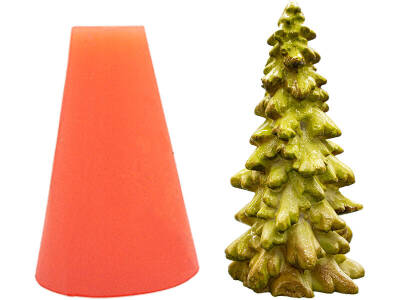 Çam Ağacı Silikon Mum Kalıbı KHM179 - 1